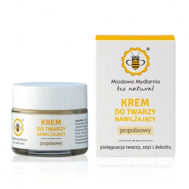 Krem propolisowy nawilżający na dzień | Miodowa Mydlarnia