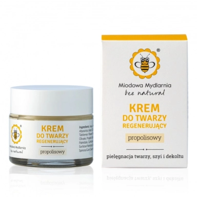 Krem propolisowy regenerujący na noc | Miodowa Mydlarnia