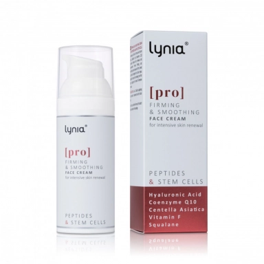 Krem ujędrniająco - wygładzający z peptydami i komórkami macierzystymi | Lynia
