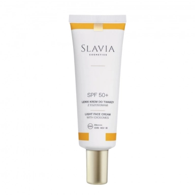 Lekki krem do twarzy z egzosomami z SPF 50+ | Slavia Cosmetics