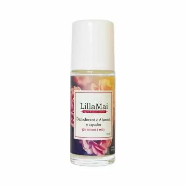 Naturalny dezodorant z ałunem - Geranium i Róża | LillaMai