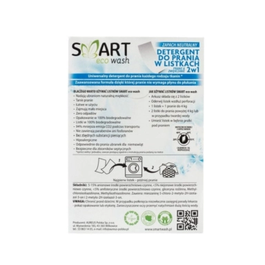 Listki do prania i zmiękczania - zapach neutralny | Smart Wash