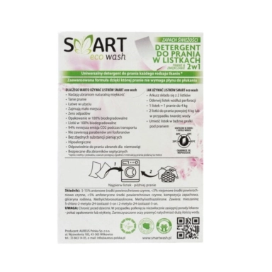 Listki do prania i zmiękczania - zapach świeżości | Smart Wash