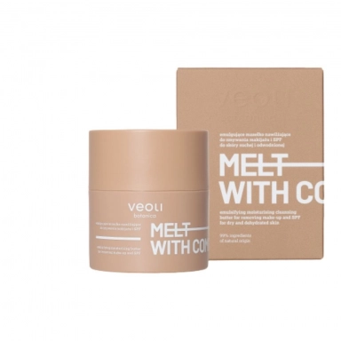 Masełko emulgujące do zmywania makijażu i SPF MELT WITH COMFORT | Veoli Botanica