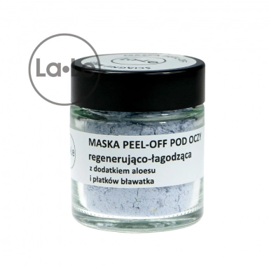 Maska peel-off pod oczy z aloesem i płatkami bławatka | La-Le