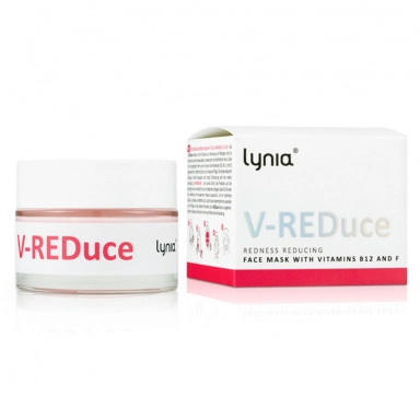 Maska redukująca zaczerwienienia z witaminami B12 i F do twarzy V-REDuce | Lynia