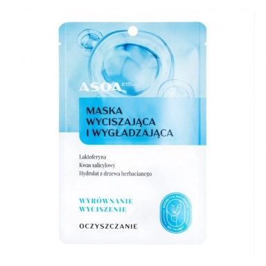 Maska wyciszająca i wygładzająca w płachcie | Asoa