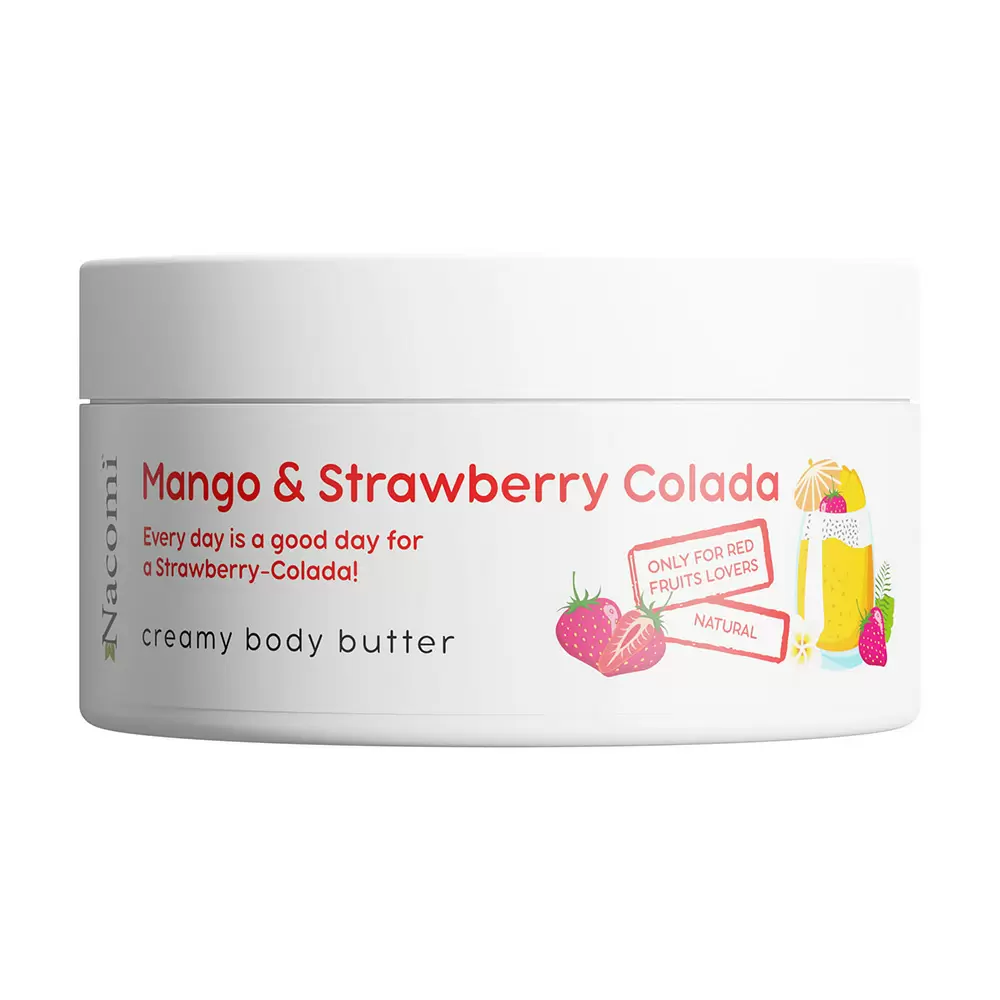 Masło kremowe do ciała o zapachu mango i truskawcolady | Nacomi
