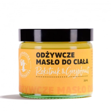 Masło odżywcze do ciała Rokitnik Grejpfrut | Manufaktura Bursztynnika