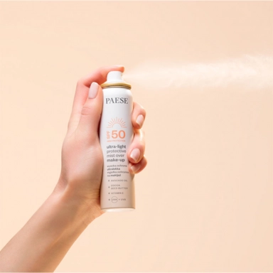 Mgiełka ochronna SPF50 na makijaż | PAESE