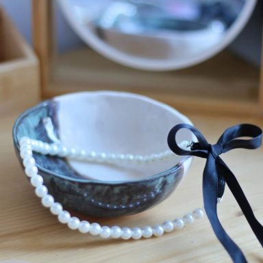 Miseczka Ceramiczna - granat i beż | Senua