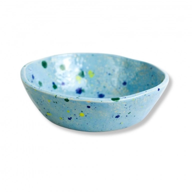 Miseczka ceramiczna - niebieska w kropeczki | Senua