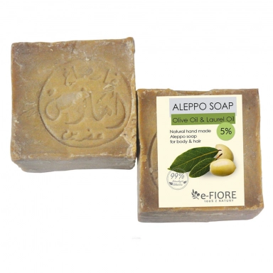 Mydło Aleppo oliwkowo - laurowe 5% | e-FIORE