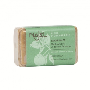 Mydło Aleppo z olejem laurowym 12% i bio wodą z kwiatów pomarańczy | Najel