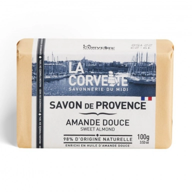 Mydło marsylskie w kostce - Słodkie migdały | La Corvette