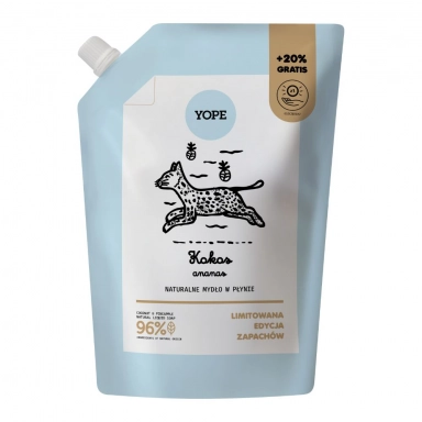 Mydło w płynie Kokos i Ananas - Refill | Yope