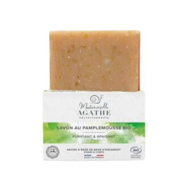 Mydło ze śluzem ślimaka z olejkiem z grejpfruta | Mademoiselle Agathe