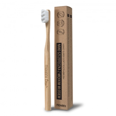 Nano - Szczoteczka bambusowa do zębów - naturalna | Mohani