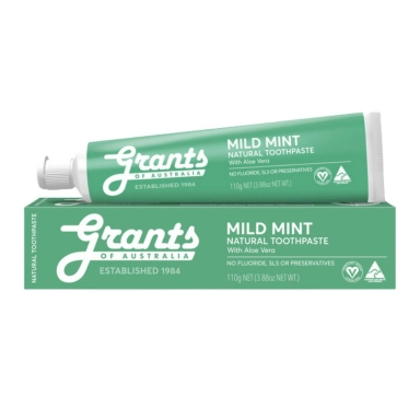 Naturalna pasta do zębów delikatnie miętowa - bez fluoru | Grants of Australia