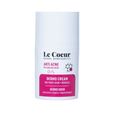 Oczyszczający krem do twarzy z 5% kwasem azelainowym | Le Coeur