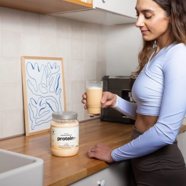 Odżywka białkowa Protein+ o smaku wanilii z mleczkiem pszczelim | Pasieki Rodziny Sadowskich