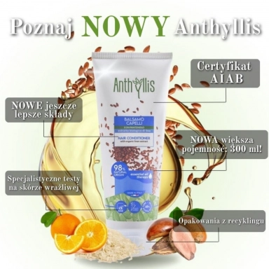 Odżywka do włosów z pantenolem i ekstraktem z lnu | Anthyllis