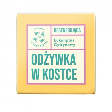 Odżywka do włosów w kostce Eukaliptus Cytrynowy - regenerująca | Cztery Szpaki