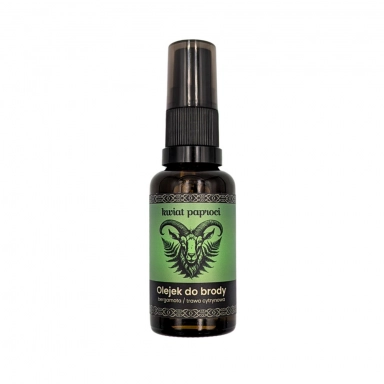 Olejek do brody – Bergamota i Trawa Cytrynowa | Kwiat Paproci