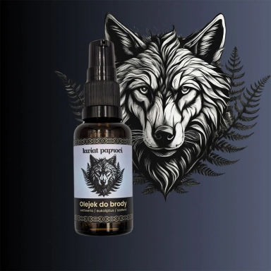 Olejek do brody – Wetiweria, Eukaliptus, Szałwia | Kwiat Paproci