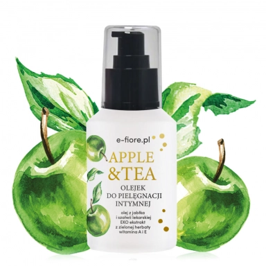 Olejek do pielęgnacji intymnej na bazie ekstraktu z jabłka, szałwii i zielonej herbaty | e-FIORE