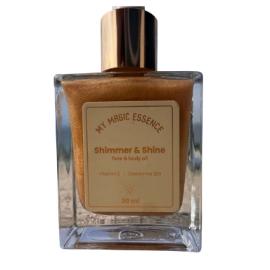 Olejek do twarzy i ciała z drobinkami Shimmer & Shine | My Magic Essence