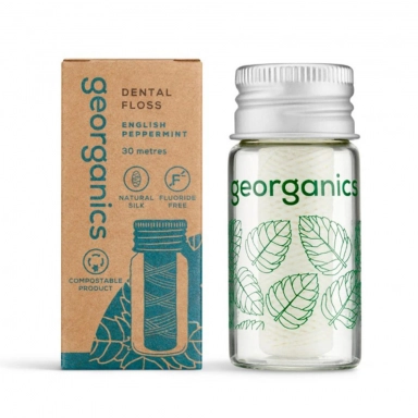 Nić dentystyczna Angielska Mięta Pieprzowa | Georganics