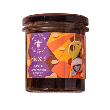 Pasta z orzechów laskowych z syropem daktylowym i kakao - MIODZIŚ | Pasieki Rodziny Sadowskich