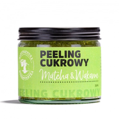 Peeling cukrowy do ciała Matcha Wakame | Manufaktura Bursztynnika