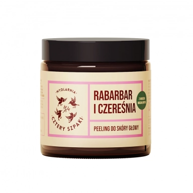 Peeling do skóry głowy Rabarbar i Czereśnia | Cztery Szpaki