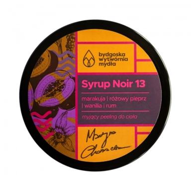 Peeling myjący do ciała  - Syrup Noir 13 | Bydgoska Wytwórnia Mydła