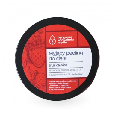 Peeling myjący do ciała Truskawka | Bydgoska Wytwórnia Mydła