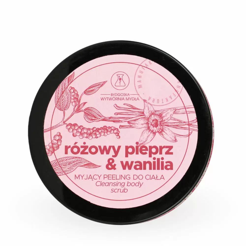 Peeling myjący Różowy Pieprz & Wanilia | Bydgoska Wytwórnia Mydła