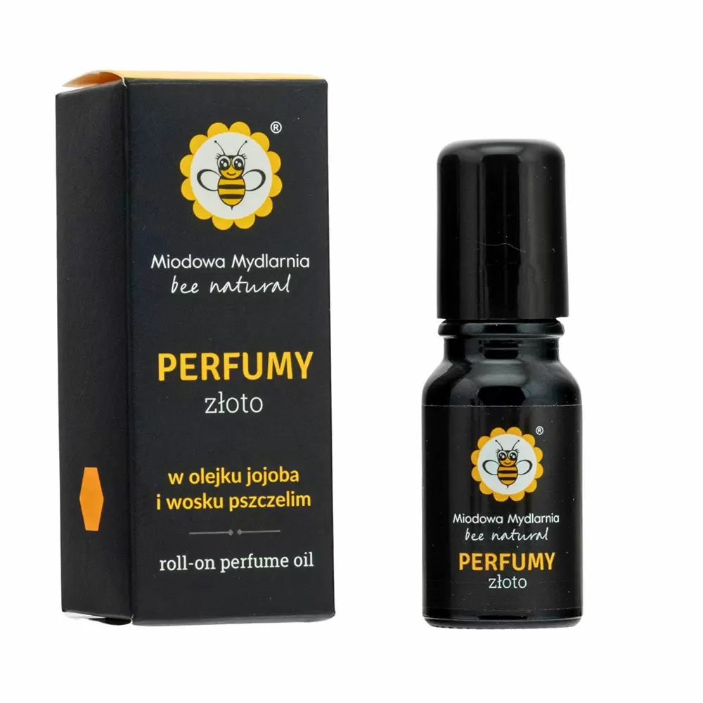 Perfumy roll-on ZŁOTO | Miodowa Mydlarnia
