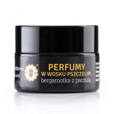 Perfumy w wosku pszczelim Bergamotka z Paczulą | Miodowa Mydlarnia
