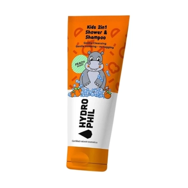 Płyn do mycia ciała i włosów dla dzieci o zapachu brzoskwiniowym | Hydrophil