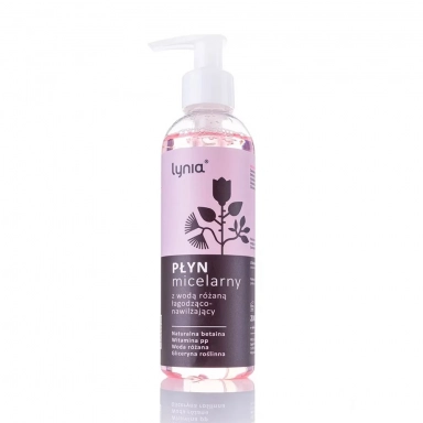 Płyn micelarny z wodą różaną oraz naturalną betainą | Lynia