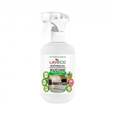 Płyn naturalny do czyszczenia kuchni - Zielona cytryna Lawenda | Laveco