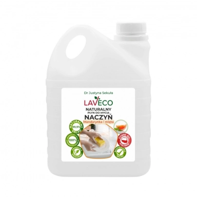 Płyn naturalny do mycia naczyń - Mandarynka Mięta | Laveco