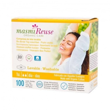 Podpaska wielorazowa bawełniana na dzień | Masmi