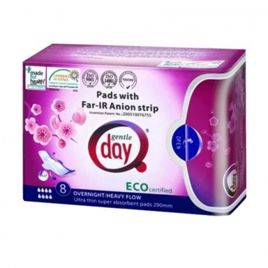 Podpaski ekologiczne na noc z paskiem anionowym FAR-IR ANION | Gentle Day