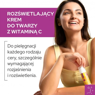Prebiotyczny Krem do twarzy rozświetlający z witaminą C | Vianek