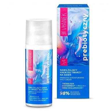 Prebiotyczny Nawilżający krem do twarzy na dzień | Vianek