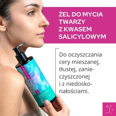Prebiotyczny Żel do mycia twarzy z kwasem salicylowym | Vianek