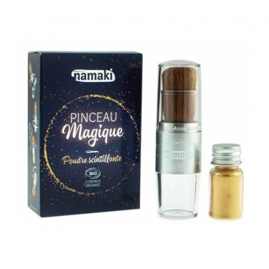 Proszek połyskujący do ozdabiania ciała i włosów - Złoty | Namaki